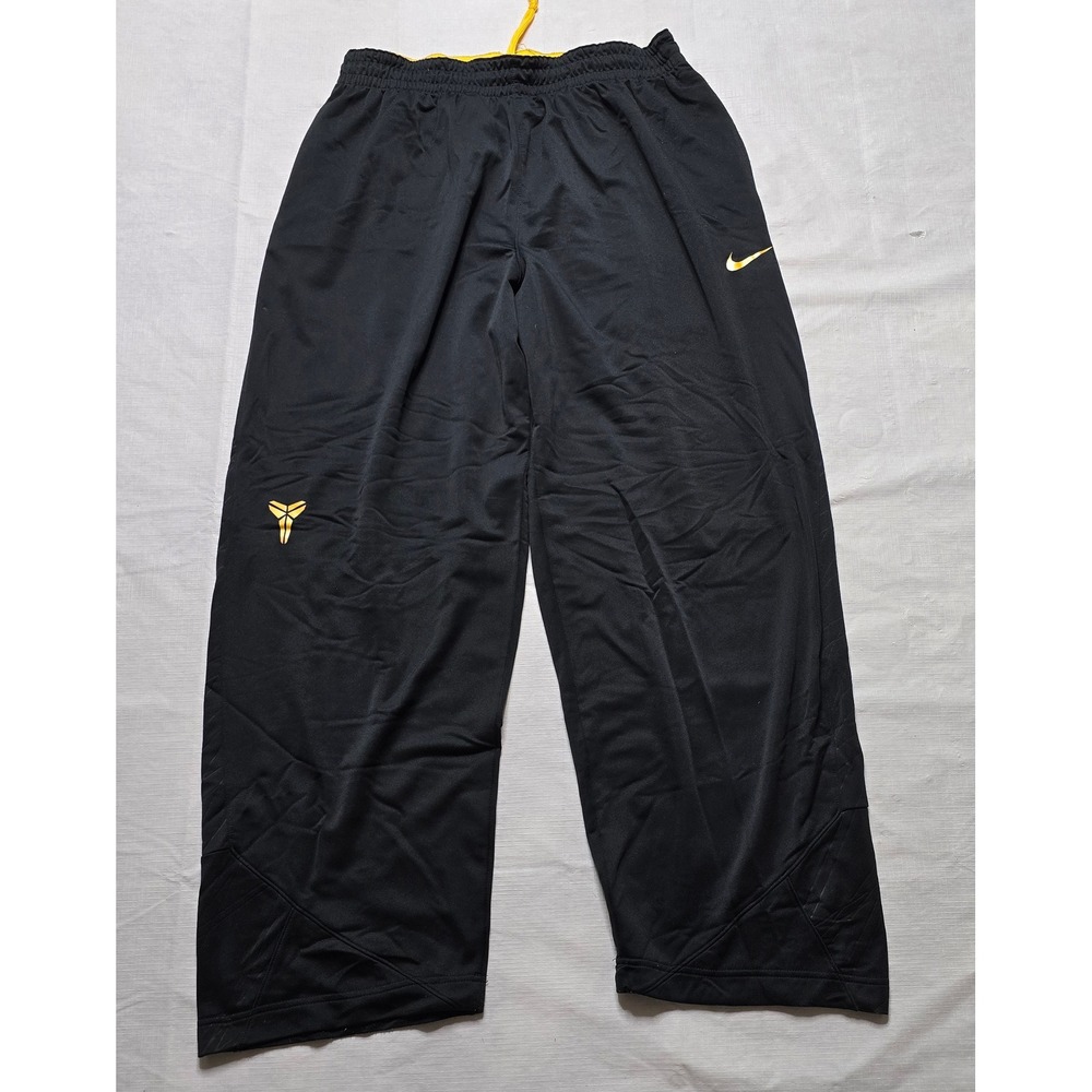 Nike Kobe Bryant Black Mamba Dri-FIT Basketball Pants Black Yellow XXL